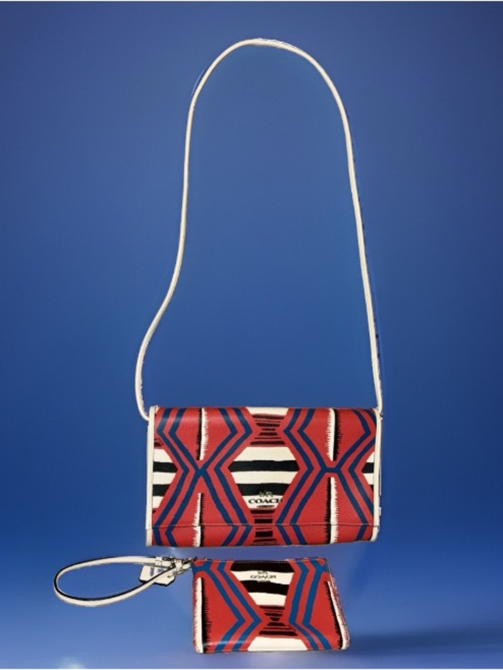 Coach x Coachella Fire Dancer Shoulder Bag with Matching Wristlet